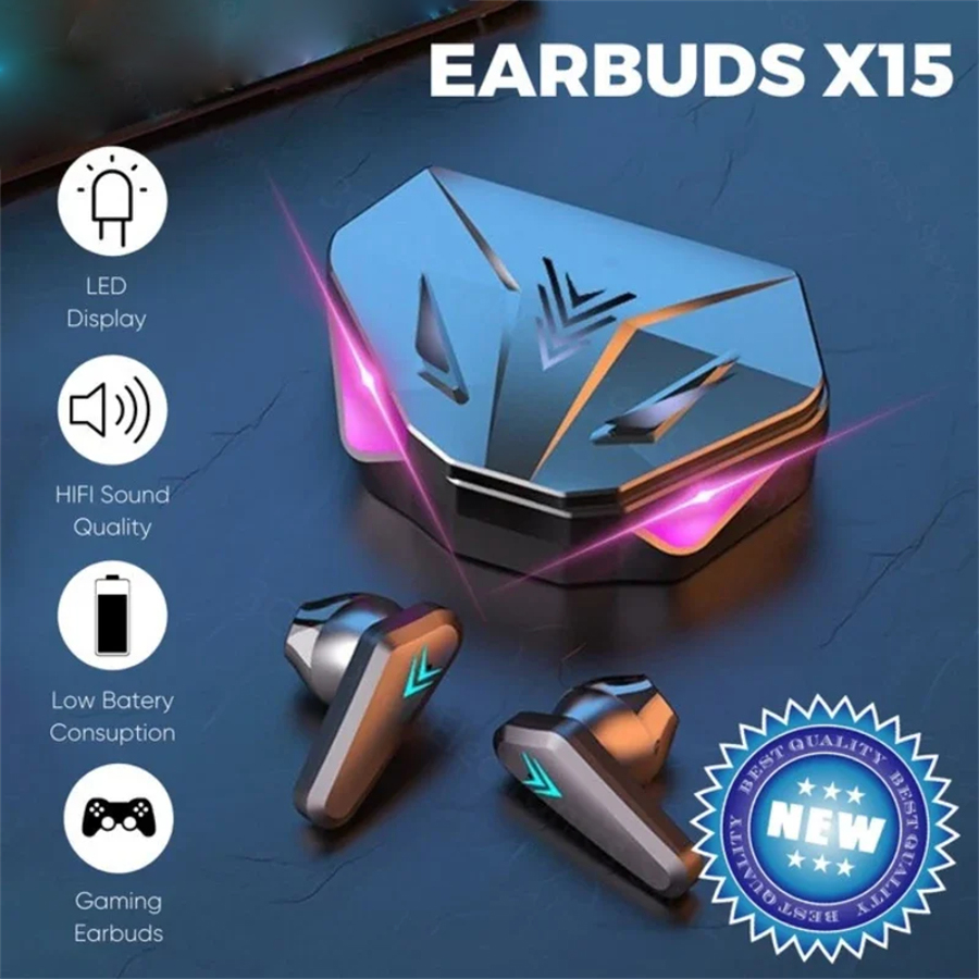 Esports Gaming Gear - Headphone Bluetooth X15 TWS, Earphone nirkabel
