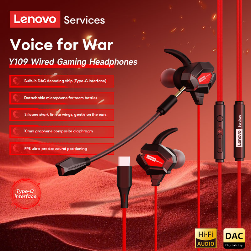 Esports Gaming Gear - Lenovo Y109 Headset Gaming Berkabel Headphone