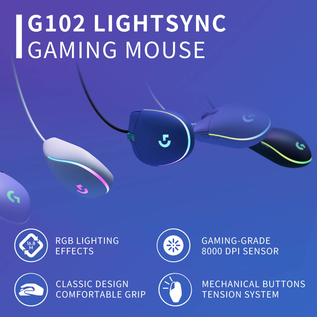 Mouse Gaming Logitech G102 Pro - Esports Online Gaming ulasan dan harga