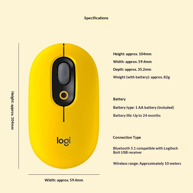 Mouse Logitech M350POP untuk k - Esports Online Gaming ulasan dan harga