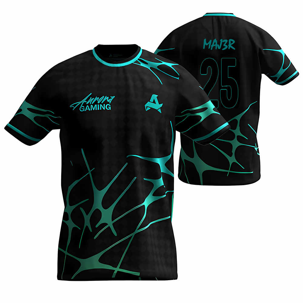 Aurora Gaming Klub E-sport Ser - Custom Esports Gaming Jersey ulasan dan harga